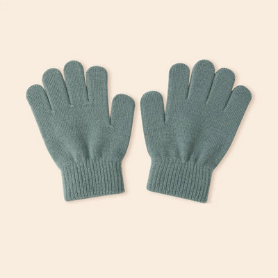 7-9 m. žiemos vaikams storos megztos pirštinės saldainių spalvos šiltos pliušinės kumštinės pirštinės vaikams žieminės mažiems vaikams akrilinės pirštinės pirštinės