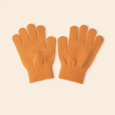 7-9 m. žiemos vaikams storos megztos pirštinės saldainių spalvos šiltos pliušinės kumštinės pirštinės vaikams žieminės mažiems vaikams akrilinės pirštinės pirštinės