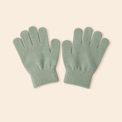 7-9 m. žiemos vaikams storos megztos pirštinės saldainių spalvos šiltos pliušinės kumštinės pirštinės vaikams žieminės mažiems vaikams akrilinės pirštinės pirštinės