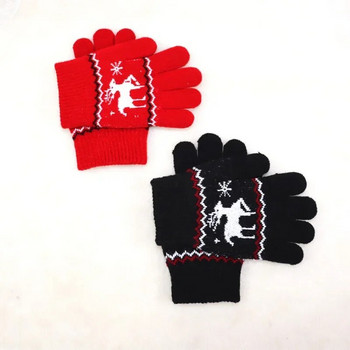 Νέο παιδί Παιδικά μωρά κορίτσια αγόρια Χειμερινά πλεκτά γάντια Χριστουγεννιάτικα κινούμενα σχέδια ζεστά γάντια νήπια χαριτωμένα γάντια κινουμένων σχεδίων εξωτερικού χώρου 5-12 ετών