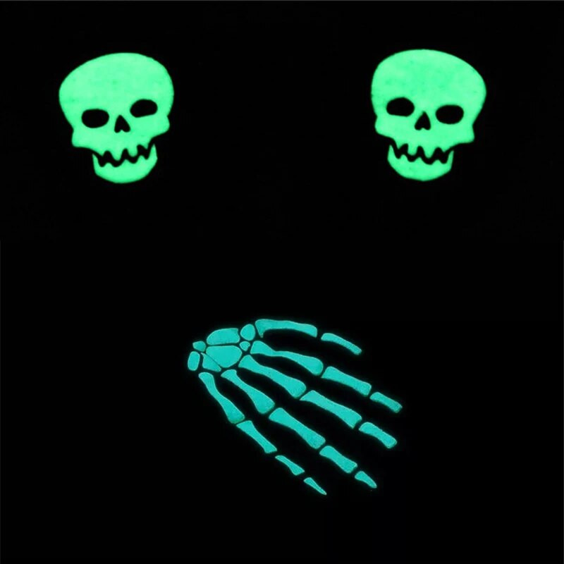 Šilta mama Vaikai Vaikai Helovino pirštinės Šviečia Kaukolė Kūdikiai Berniukai Mergaitės Žiemos Šiltos Pirštinės Vaikams Pirštinės Pirštinės Helovino dovanai