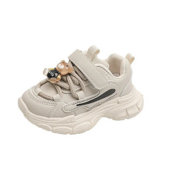 Детски ежедневни обувки 2024 есенни нови бебешки обувки за малки деца Обувки за момичета с анимационни шарки Обувки за момче Меки дишащи кожени маратонки