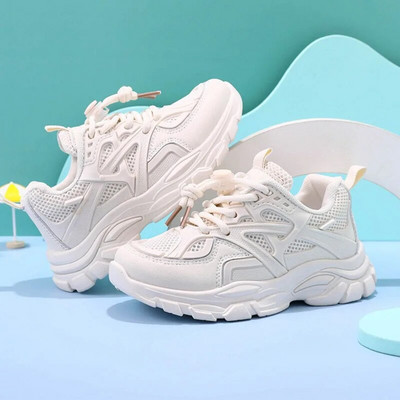 Beebipoiste jalatsid vabaaja tossud valged jalatsid Lastele lastele spordijalatsid Tüdrukutele vabaajajalatsid Väikelapsele 2 aastat 8 aastat