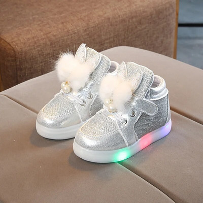 Pantofi pentru copii cu lampă Copii Bebeluși Fete Băieți Pantofi de toamnă pentru petrecere a timpului liber Pantofi sport cu LED-uri Luminoși pentru alergare Pantofi iluminați infantil