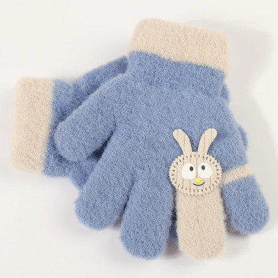 Warmom New Fashion Παιδικά Γάντια Χαριτωμένα κινούμενα σχέδια λαγουδάκι φθινοπώρου και χειμώνα Ζεστά πλεκτά γάντια για μωρά Παιδικά αξεσουάρ
