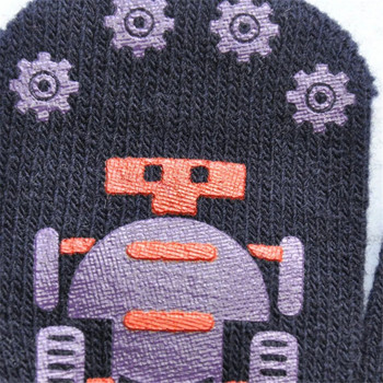 Warmom Cute Little Robot Αντιολισθητικά Πλεκτά Γάντια Βρεφικά Νεογέννητα Αξεσουάρ Παιδικά Χειμωνιάτικα Ζεστά Γάντια Βρεφικά Γάντια