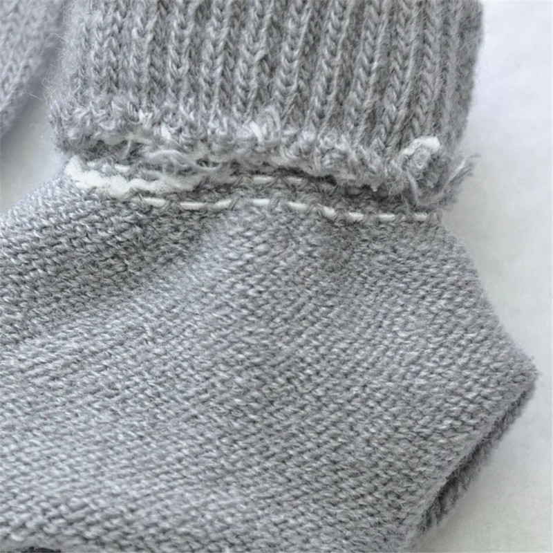 Warmom mielas mažas robotas, spausdintas neslystančios megztos pirštinės kūdikiams naujagimiams aksesuarai vaikams žieminės šiltos kumštinės pirštinės kūdikiams