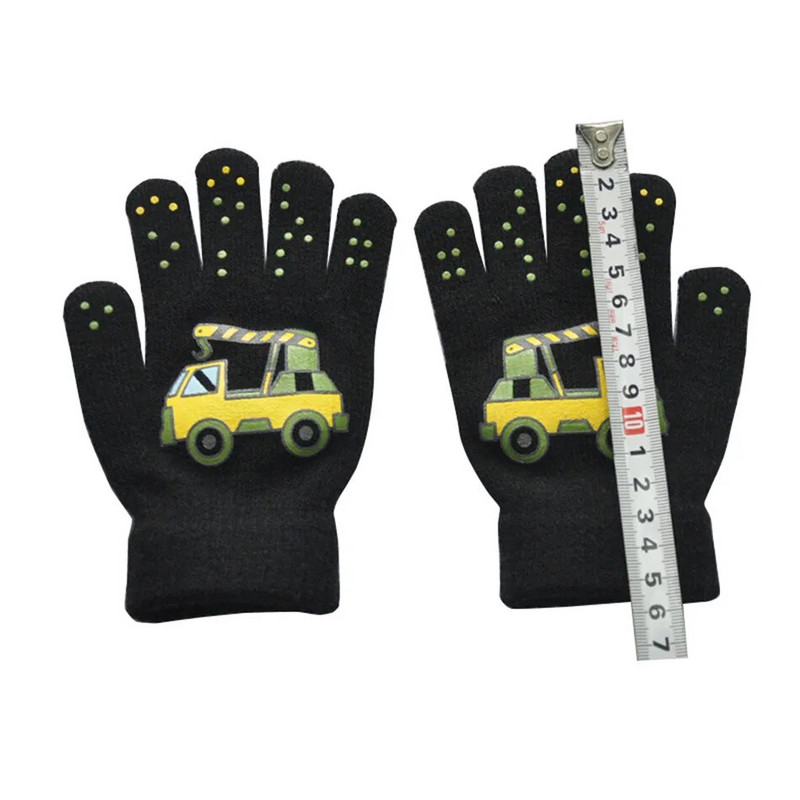 Warmom New Fashion Lapsed Paksud silmkoelised kindad Soojad talvekindad Lastele Stretch labakindad Poistele Tüdrukutele Imiku aksessuaarid vanuses 5-11 a