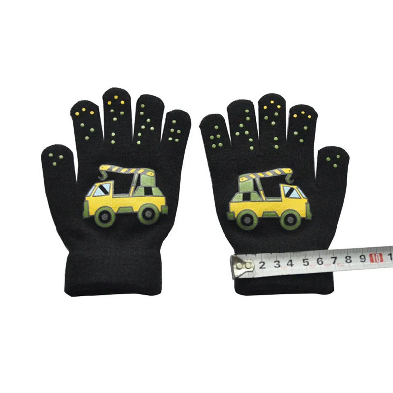 Warmom New Fashion Lapsed Paksud silmkoelised kindad Soojad talvekindad Lastele Stretch labakindad Poistele Tüdrukutele Imiku aksessuaarid vanuses 5-11 a