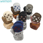 Ζεστά Παιδικά Γάντια Χειμωνιάτικα Ζεστά Μικρό Αστέρι Μοτίβο για Πύκνωση και Ζεστό Χαριτωμένο κινούμενα σχέδια για μωρά αγόρια κορίτσια Κρεμαστά γάντια στον λαιμό