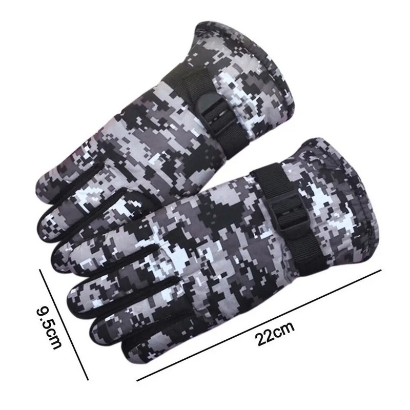 Παιδικά γάντια Winter Fleece Γάντια Ζεστού Καμουφλάζ Παιδιά Μόδας Αγόρια και Κορίτσια Χοντρά γάντια σκι εξωτερικού χώρου 7-13 ετών