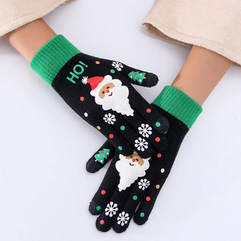 Warmom New Fashion Χριστουγεννιάτικα γάντια Φθινοπωρινά και Χειμερινά Αθλητικά Ιππασία Πλεκτά Παιδικά Γάντια Χριστουγεννιάτικα Γάντια Παχύ ζεστασιά