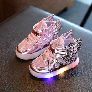 Παιδικά Νέα Ανοιξιάτικα Φθινοπωρινά LED Φωτεινά παπούτσια που αναβοσβήνουν Wing Παιδικά παπούτσια Treasure Παπούτσια για αγόρια Αθλητικά παπούτσια για κορίτσια