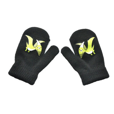 Warmom Παιδικά Χειμωνιάτικα Ζεστά Πλεκτά Γάντια Χαριτωμένα κινούμενα σχέδια Μικρά Γάντια Δεινοσαύρων Χειμερινά Παιδικά Γάντια Βρεφικά Αξεσουάρ Νεογέννητο