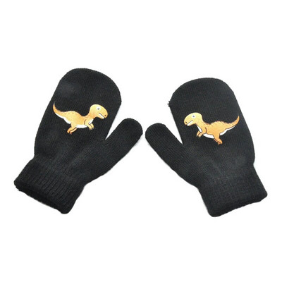 Warmom Παιδικά Χειμωνιάτικα Ζεστά Πλεκτά Γάντια Χαριτωμένα κινούμενα σχέδια Μικρά Γάντια Δεινοσαύρων Χειμερινά Παιδικά Γάντια Βρεφικά Αξεσουάρ Νεογέννητο