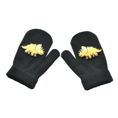 Warmom Παιδικά Χειμωνιάτικα Ζεστά Πλεκτά Γάντια Χαριτωμένα κινούμενα σχέδια Μικρά Γάντια Δεινοσαύρων Χειμερινά Παιδικά Γάντια Βρεφικά Αξεσουάρ Νεογέννητο
