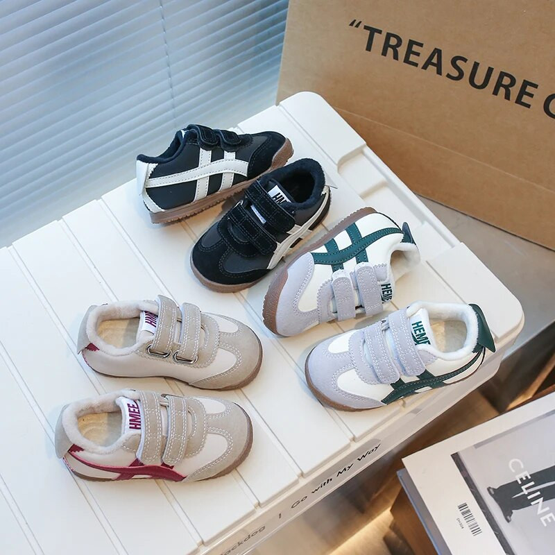 Pantofi sport ocazional pentru copii Four Seasons Talpă moale, antiderapante, pentru studenți, ortografie, culoare, îngroșată, caldă, pantofi pentru copii