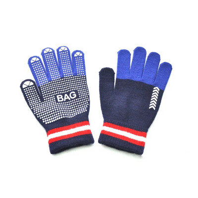 Warmom Particle Αντιολισθητικά Γάντια Ζεστά Πλεκτά Χειμωνιάτικα Ζεστά Παιδικά Γάντια Υψηλής Ελαστικότητας Γάντια ασορτί χρώματος με πέντε δάχτυλα