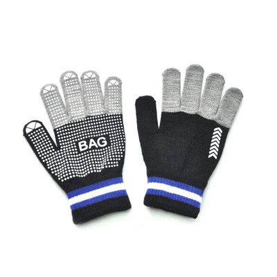 Warmom Particle Αντιολισθητικά Γάντια Ζεστά Πλεκτά Χειμωνιάτικα Ζεστά Παιδικά Γάντια Υψηλής Ελαστικότητας Γάντια ασορτί χρώματος με πέντε δάχτυλα