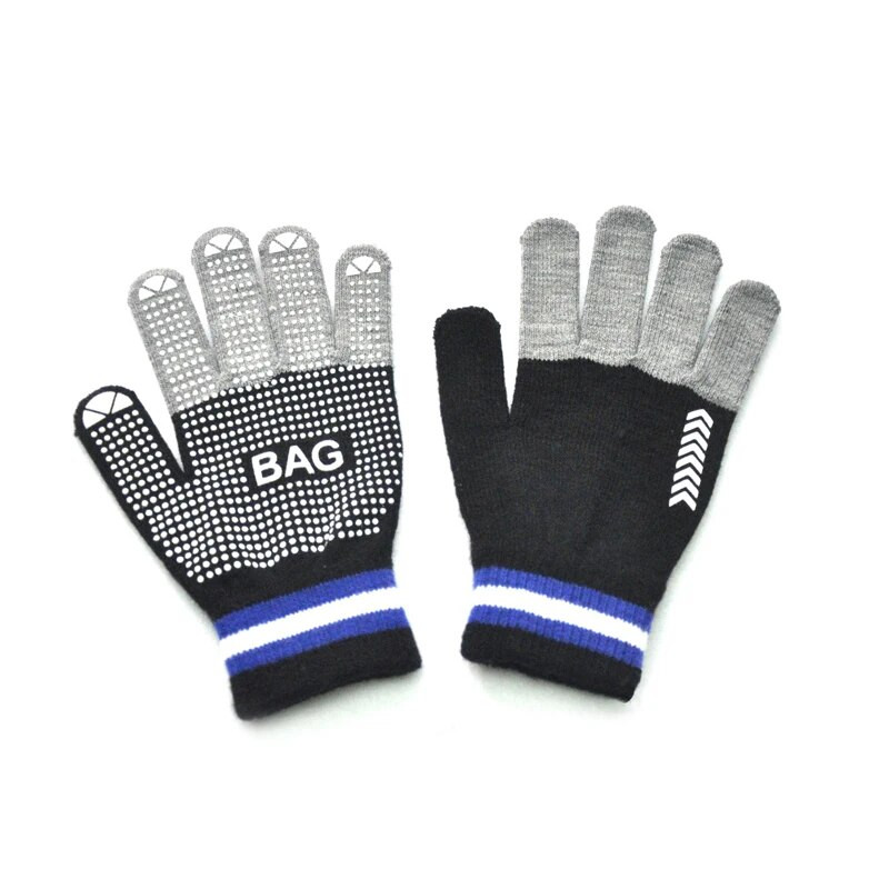 Warmom Particle Αντιολισθητικά Γάντια Ζεστά Πλεκτά Χειμωνιάτικα Ζεστά Παιδικά Γάντια Υψηλής Ελαστικότητας Γάντια ασορτί χρώματος με πέντε δάχτυλα