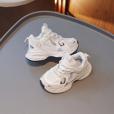 Vaikiški batai, atitinkantys spalvą Kietos korėjiečių vėjo mergaičių sportbačiai 2023 m. Nauji vasaros tinkliniai vaikiški sportiniai batai berniukams, suvarstomi, kvėpuojantys