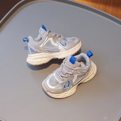 Vaikiški batai, atitinkantys spalvą Kietos korėjiečių vėjo mergaičių sportbačiai 2023 m. Nauji vasaros tinkliniai vaikiški sportiniai batai berniukams, suvarstomi, kvėpuojantys