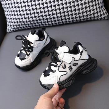 2023 Размер 21-36 Бебешки обувки за момчета Модни детски маратонки Спортни обувки за момичета Меко дъно Детски маратонки G09063
