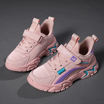 Παιδικά αθλητικά παπούτσια Casual παπούτσια για κορίτσια Ροζ άνετα δερμάτινα αθλητικά παπούτσια για τρέξιμο παιδικά κορίτσια Flat αναπνεύσιμα παπούτσια