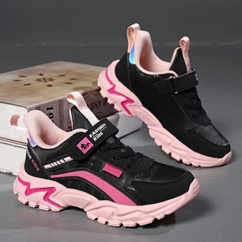 Παιδικά αθλητικά παπούτσια Casual παπούτσια για κορίτσια Ροζ άνετα δερμάτινα αθλητικά παπούτσια για τρέξιμο παιδικά κορίτσια Flat αναπνεύσιμα παπούτσια