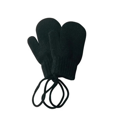 2023 Βρεφικά χειμωνιάτικα γάντια Wool Candy Color Halter Γάντια για Παιδιά Κορίτσια Αγόρια Αξεσουάρ Παιδικά Γάντια ζεστά Kintted