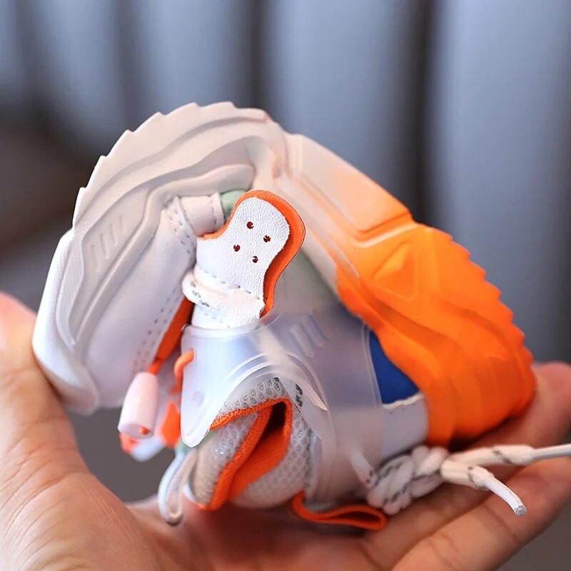 Παιδικά καθημερινά αθλητικά παπούτσια Μικρά αγόρια για κορίτσια Παπούτσια για τρέξιμο Διχτυωτό αναπνεύσιμα παιδικά παπούτσια Άνοιξη φθινόπωρο Ευέλικτα αθλητικά παπούτσια τένις