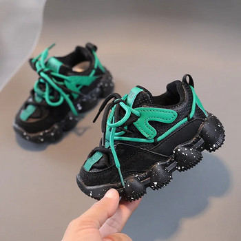 Παιδικά αθλητικά παπούτσια αγοριού Αναπνεύσιμη χοντρή σόλα Παιδικά παπούτσια για κορίτσια Μόδα με κορδόνια casual παπούτσια Αντιολισθητικά παπούτσια για τρέξιμο Tenis Masculino