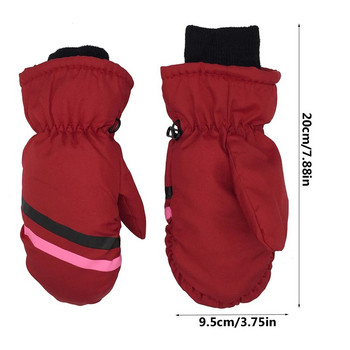 Нови детски детски зимни снежни топли ръкавици за момчета и момичета за каране на открито, ски, сноуборд, ветроустойчиви, водоустойчиви, плътни ръкавици