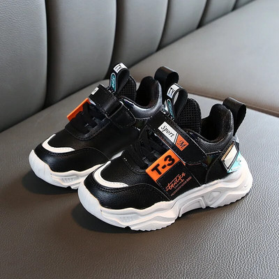 Dirbtinė oda Patogūs madingi sportbačiai kūdikiams rudeniniai žiema berniukų ir mergaičių sportiniai bateliai kūdikiams