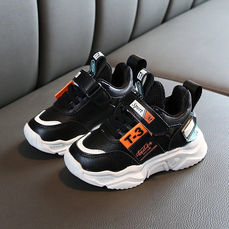 Dirbtinė oda Patogūs madingi sportbačiai kūdikiams rudeniniai žiema berniukų ir mergaičių sportiniai bateliai kūdikiams