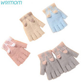 Ζεστά χειμωνιάτικα παιδιά Χαριτωμένα γλυκά καρτούν Πυκνωμένα ζεστά γάντια αγόρια κορίτσια Υπέροχα ζεστά γάντια εξωτερικού χώρου Παιδικά γάντια κατά του κρύου