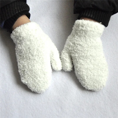 Warmom Plush, groase, calde, mănuși pentru bebeluși, iarnă plus mănuși de catifea pentru copii, pentru copii, din lână coral, mănuși cu degete întregi, pentru 1-4 ani, mănuși pentru copii