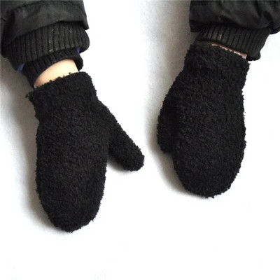 Warmom Plush, groase, calde, mănuși pentru bebeluși, iarnă plus mănuși de catifea pentru copii, pentru copii, din lână coral, mănuși cu degete întregi, pentru 1-4 ani, mănuși pentru copii