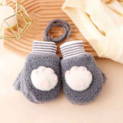 Warmom ružičaste plišane dječje rukavice u obliku suncokreta Thicken Božićni darovi za djecu Rukavice za bebe Lijepe slatke dječje rukavice za 0-4 godine