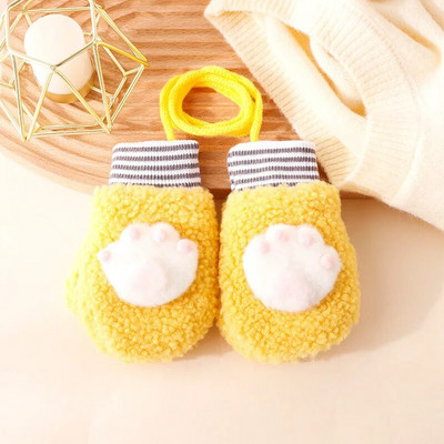 Warmom ružičaste plišane dječje rukavice u obliku suncokreta Thicken Božićni darovi za djecu Rukavice za bebe Lijepe slatke dječje rukavice za 0-4 godine