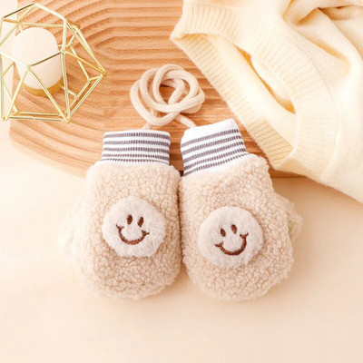 Warmom ružičaste plišane dječje rukavice u obliku suncokreta Thicken Božićni darovi za djecu Rukavice za bebe Lijepe slatke dječje rukavice za 0-4 godine