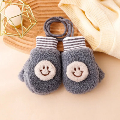 Warmom ružičaste plišane dječje rukavice u obliku suncokreta Thicken Božićni darovi za djecu Rukavice za bebe Lijepe slatke dječje rukavice za 0-4 godine