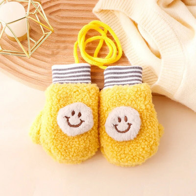 Warmom ružičaste plišane dječje rukavice u obliku suncokreta Thicken Božićni darovi za djecu Rukavice za bebe Lijepe slatke dječje rukavice za 0-4 godine