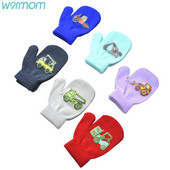 Soojad Beebi Kindad Talvised Poisid Tüdrukud Kootud Kindad Soe nöör Täissõrmega labakindad Kindad Lastele Lastele Väikelapsele Sõrm Wamrer