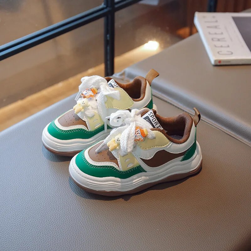 2023 Άνοιξη Φθινόπωρο Νέα αθλητικά παπούτσια Παιδικά Χαριτωμένα κινούμενα σχέδια Casual Παπούτσια για αγόρια κορίτσια που αναπνέουν Παπούτσια Skate Μόδα Lace Up Αθλητικά παπούτσια