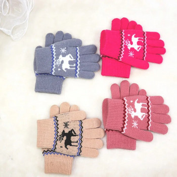 Ολοκαίνουργιο παιδί Παιδικά μωρά κορίτσια αγόρια Χειμερινά πλεκτά γάντια κινουμένων σχεδίων Ζεστά γάντια νήπια Χαριτωμένα γάντια κινουμένων σχεδίων εξωτερικού χώρου 5-12 ετών
