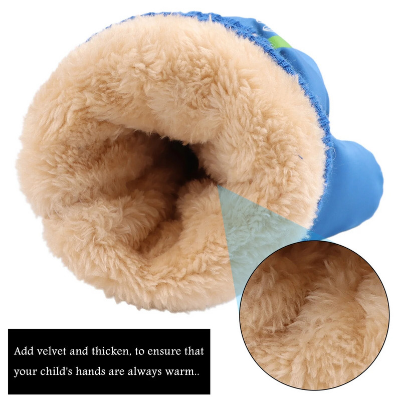 Vaikams berniukams Dinozaurų kumštinės animacinio filmo sniego pirštinės žiemai vaikams lauko vėjui atsparios pirštinės vaikams rankoms šiltesnės pirštinės