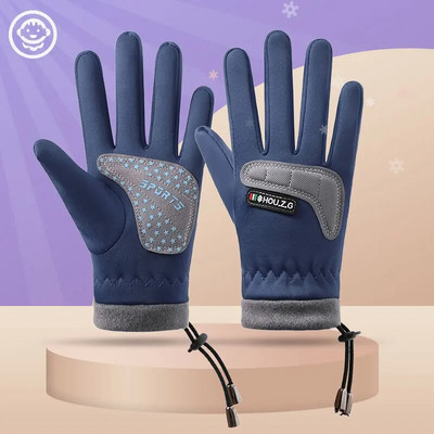 Zimske dječje biciklističke rukavice, otporne na krila, bicikl, klizanje, skijanje, sportovi na otvorenom, tople dječje rukavice od flisa