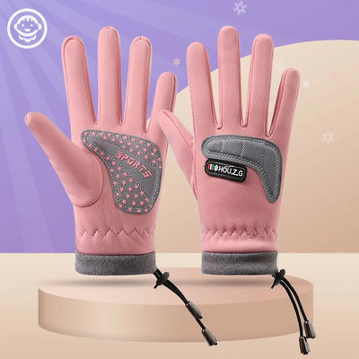 Zimske dječje biciklističke rukavice, otporne na krila, bicikl, klizanje, skijanje, sportovi na otvorenom, tople dječje rukavice od flisa