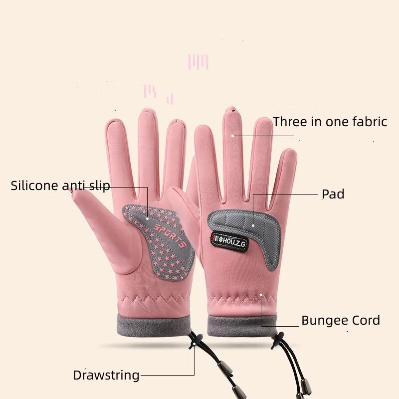 Zimske dječje biciklističke rukavice, otporne na krila, bicikl, klizanje, skijanje, sportovi na otvorenom, tople dječje rukavice od flisa